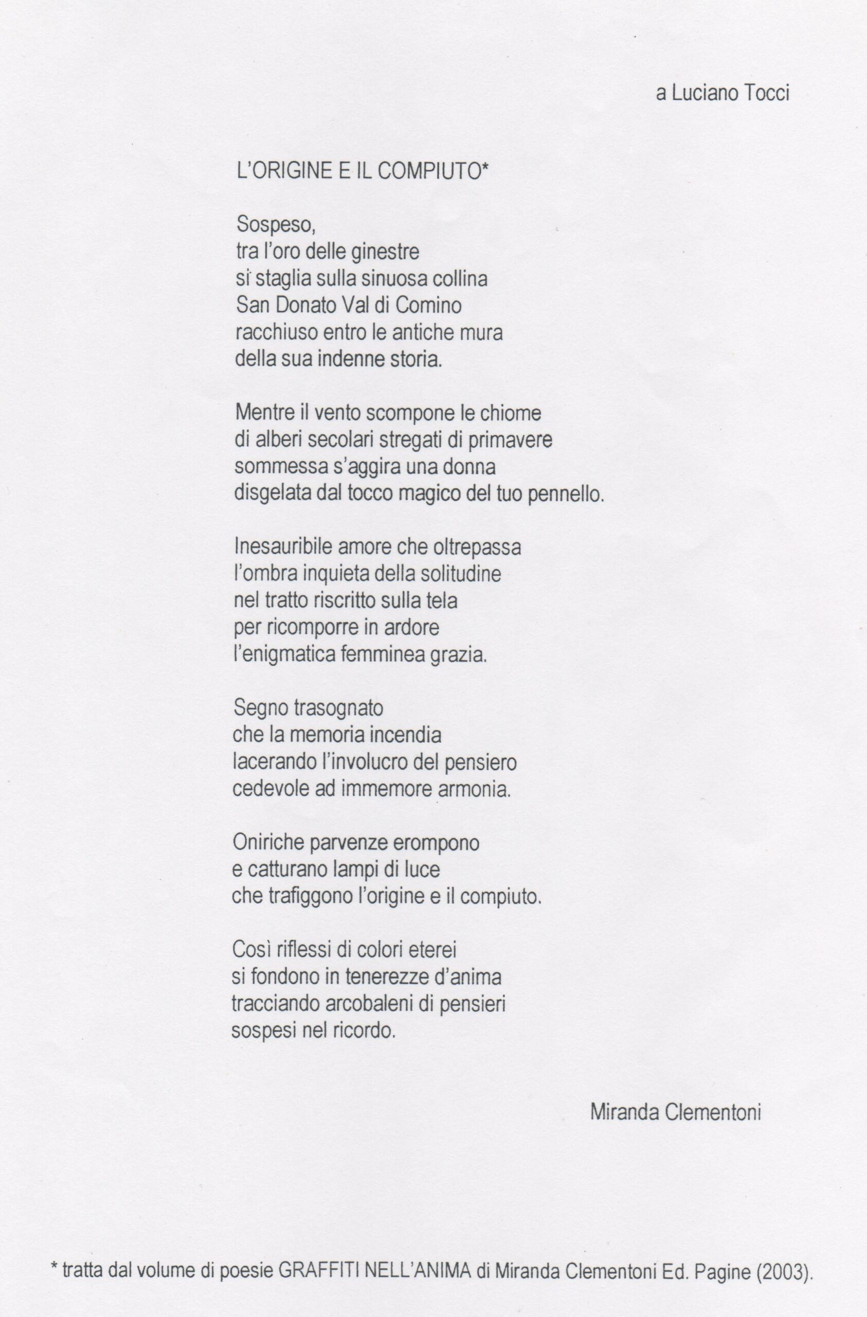 Luciano Tocci – Poesie